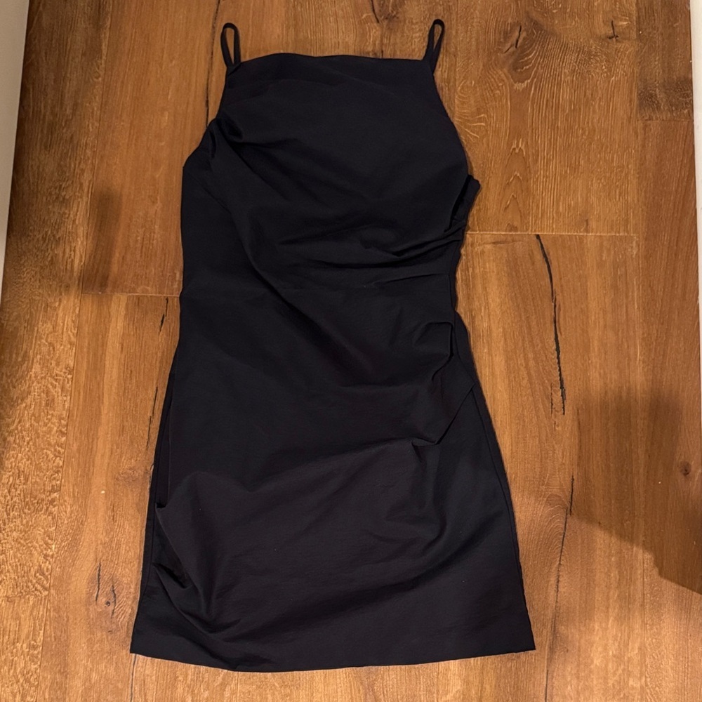 NWT FORE Navy Ruched Slip Dress – Size L